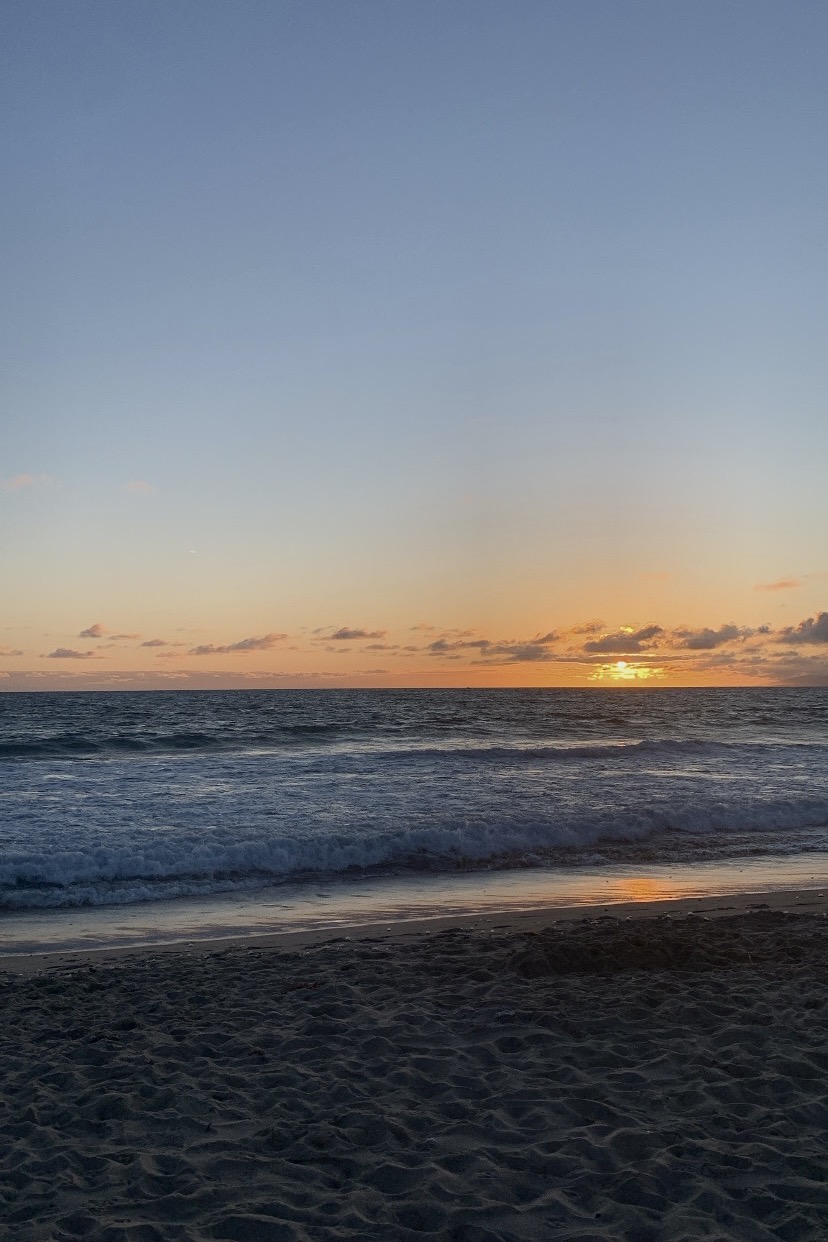 Beach at sunset