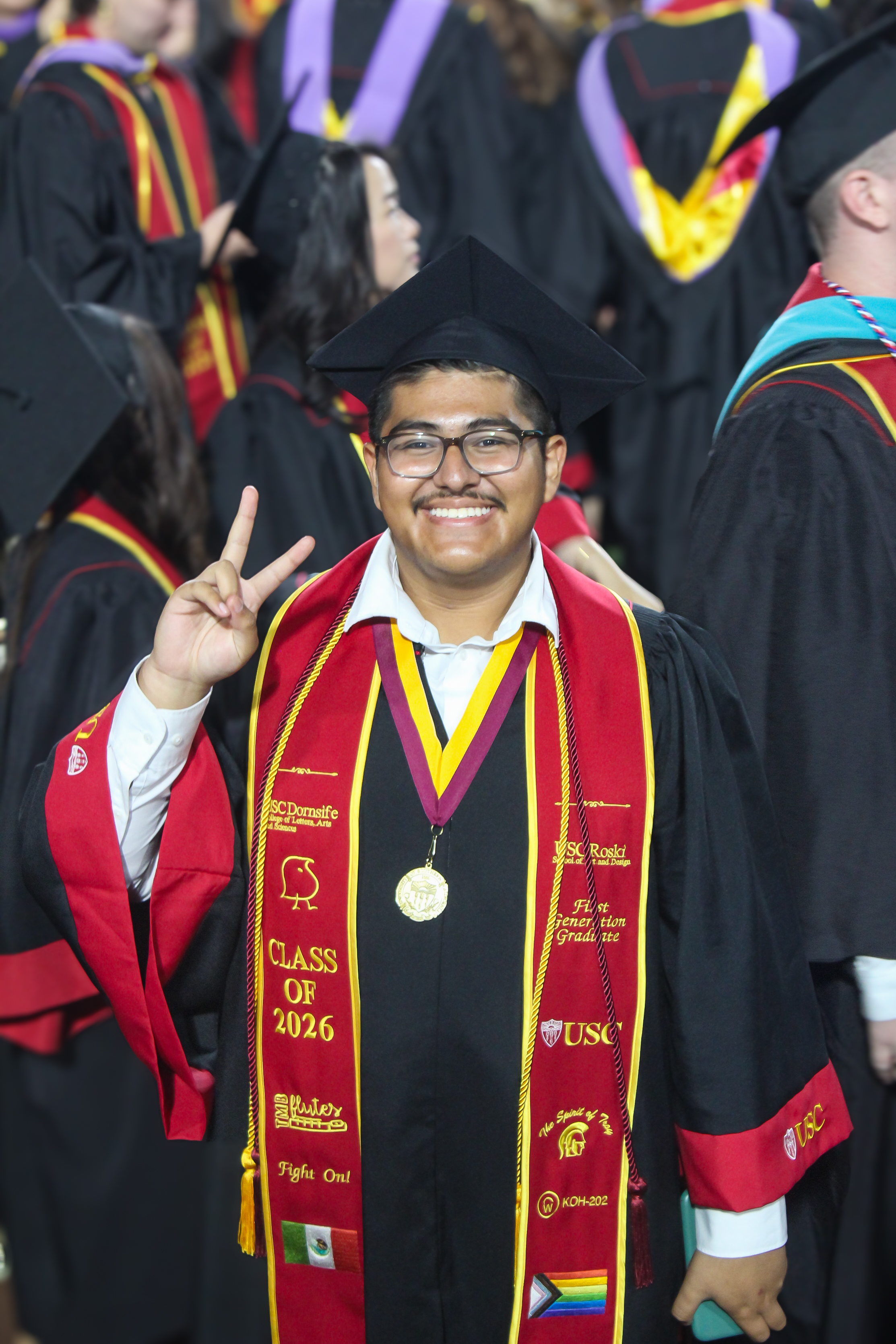 Edwin Delgado at graduation