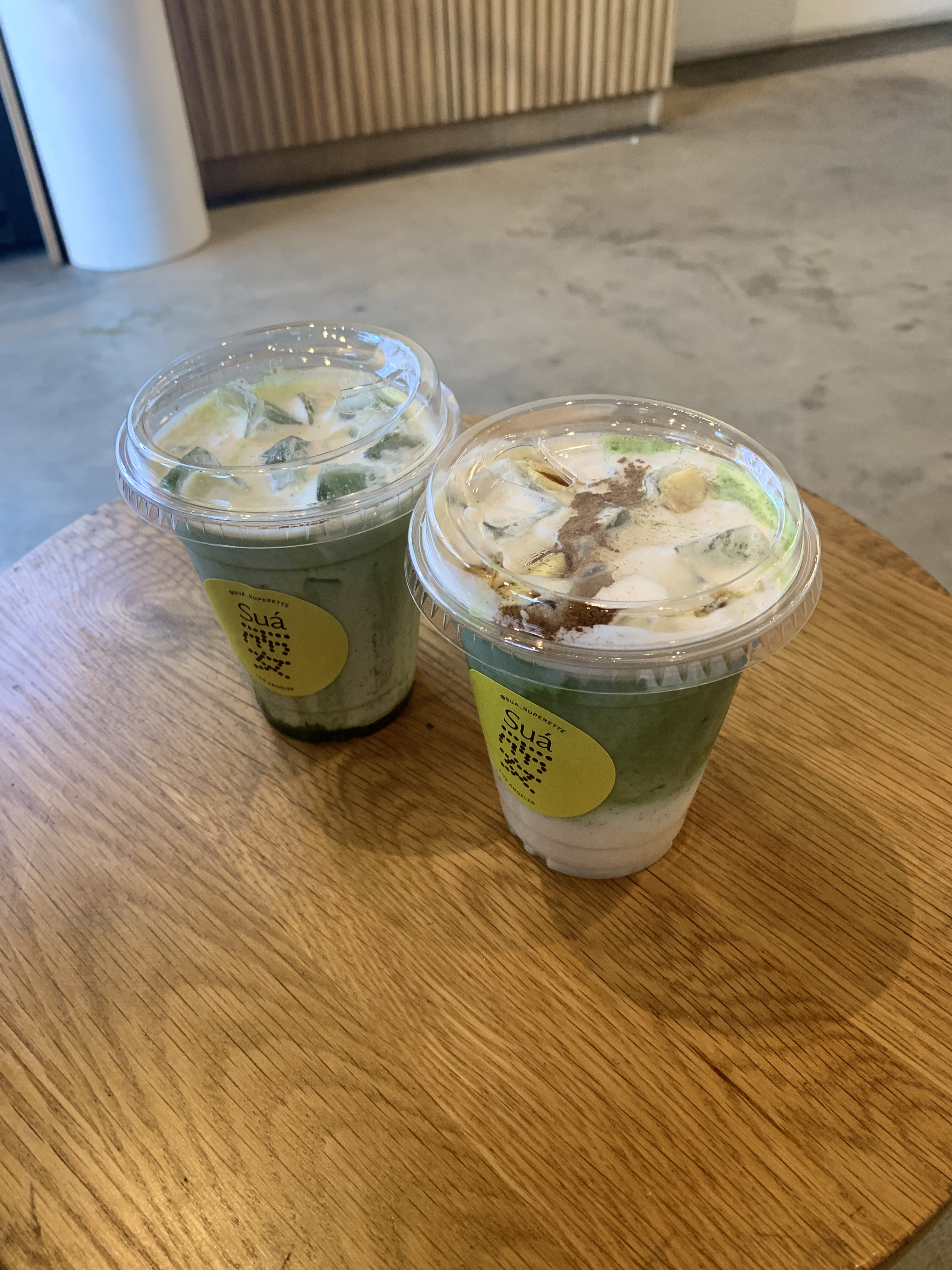 Matcha lattes
